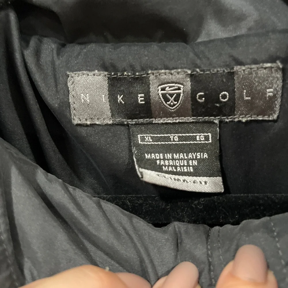 Nike Golf XL Black Pullover Clima Fit Windbreaker Jacket‎ Mens - Picture 3 of 6